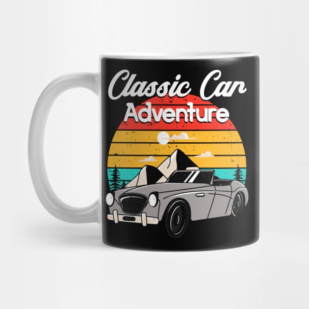 Classic Car Vintage Retro Old Automobile by Foxxy Merch